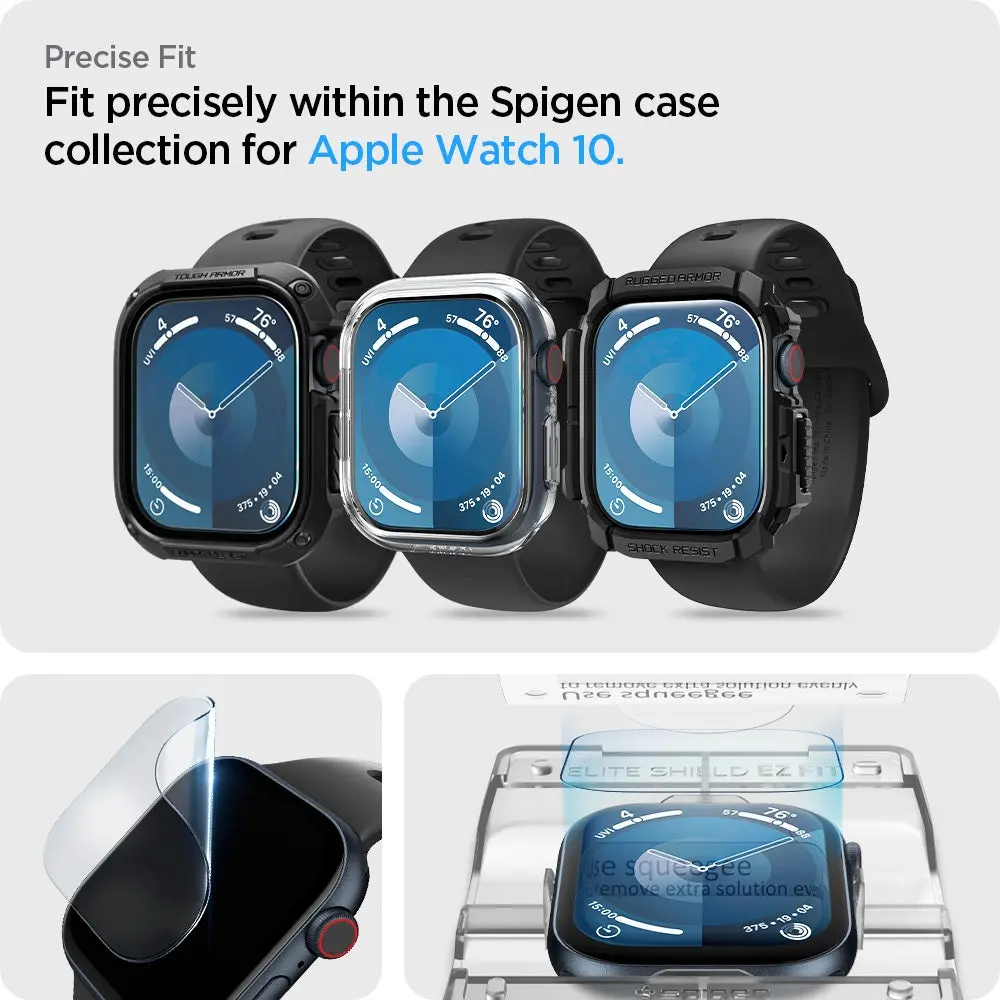 [2 Pack] Apple Watch Screen Protector Series 11 / 10 (42mm) EliteShield EZ Fit - Image 8