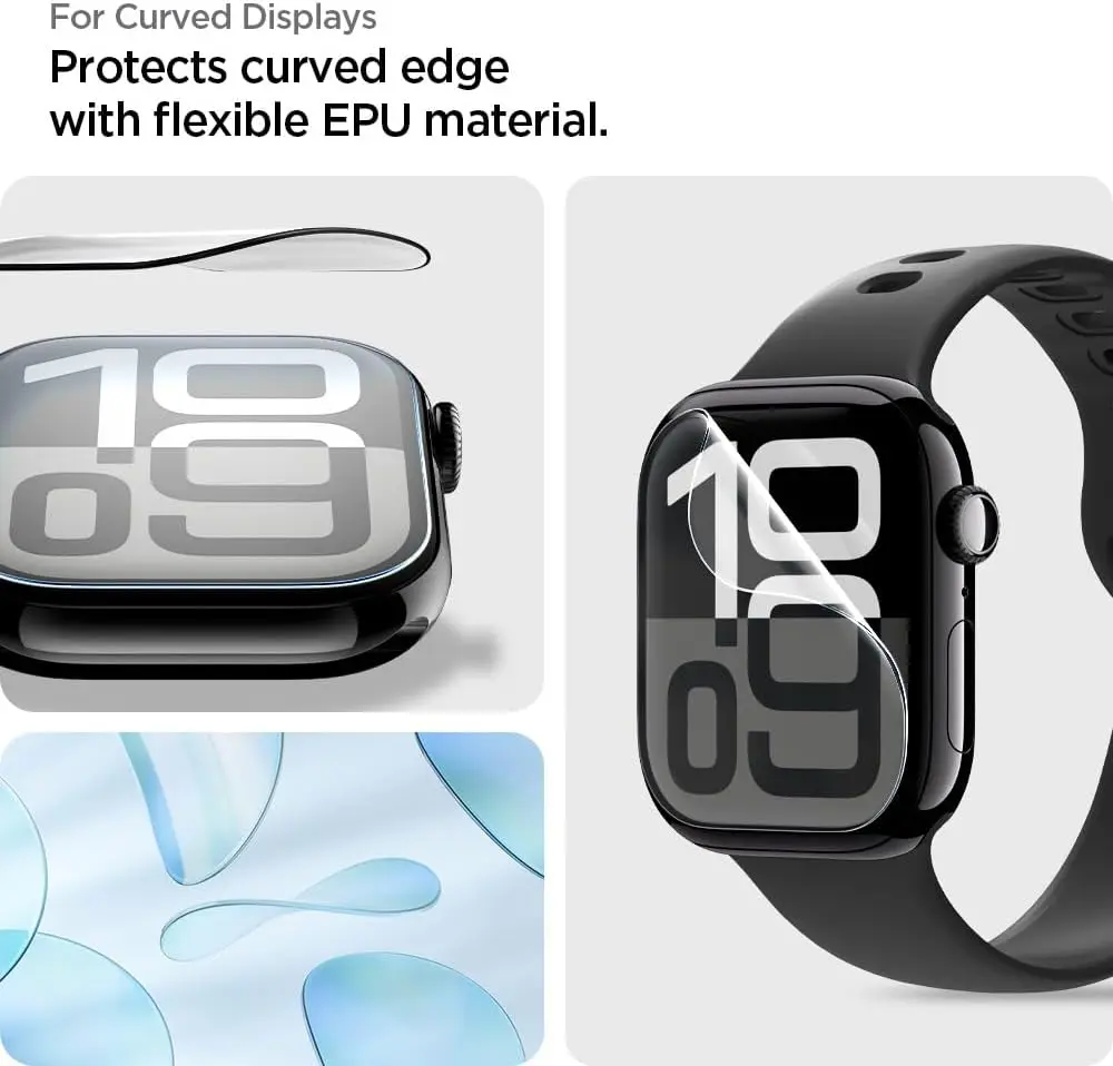 [2 Pack] Apple Watch Screen Protector Series 11 / 10 (46mm) EliteShield EZ Fit - Image 6