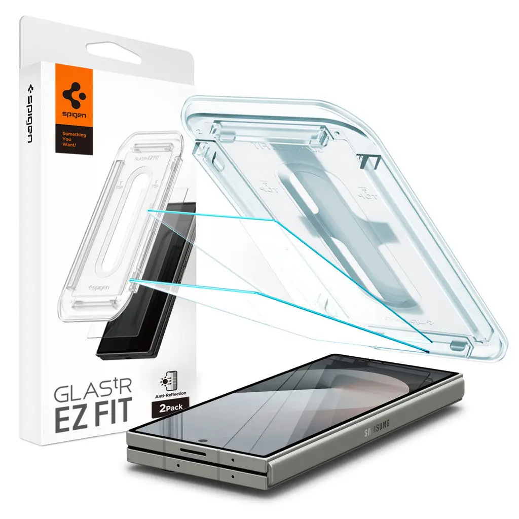 [2 Pack] Galaxy Z Fold 6 Tempered Glass EZ Fit Anti Reflection - Image 7