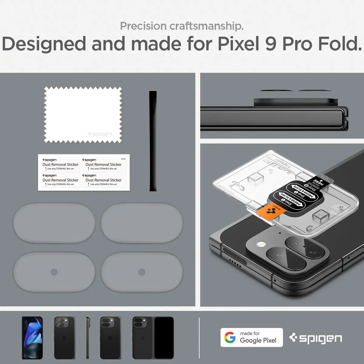 [2 Pack] Google Pixel 9 Pro Fold Lens Protector EZ Fit Optik Pro - Image 7