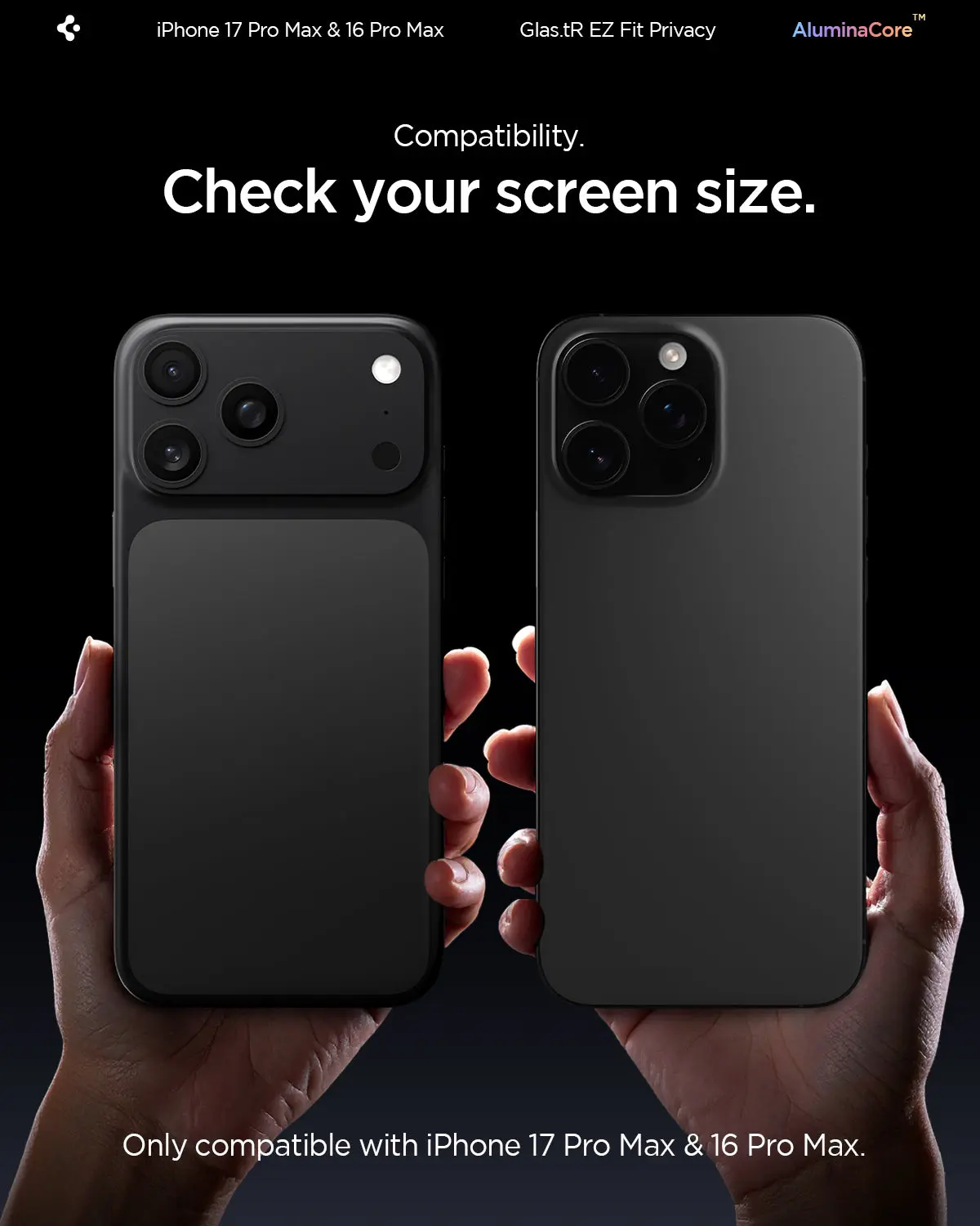[2 Pack] iPhone 17 Pro Max / iPhone 16 Pro Max Privacy Screen Protector EZ Fit - Image 3