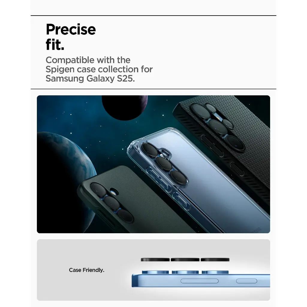 [2 Pack] Samsung S25 Camera Lens Protector EZ Fit Optik Pro HD - Image 6