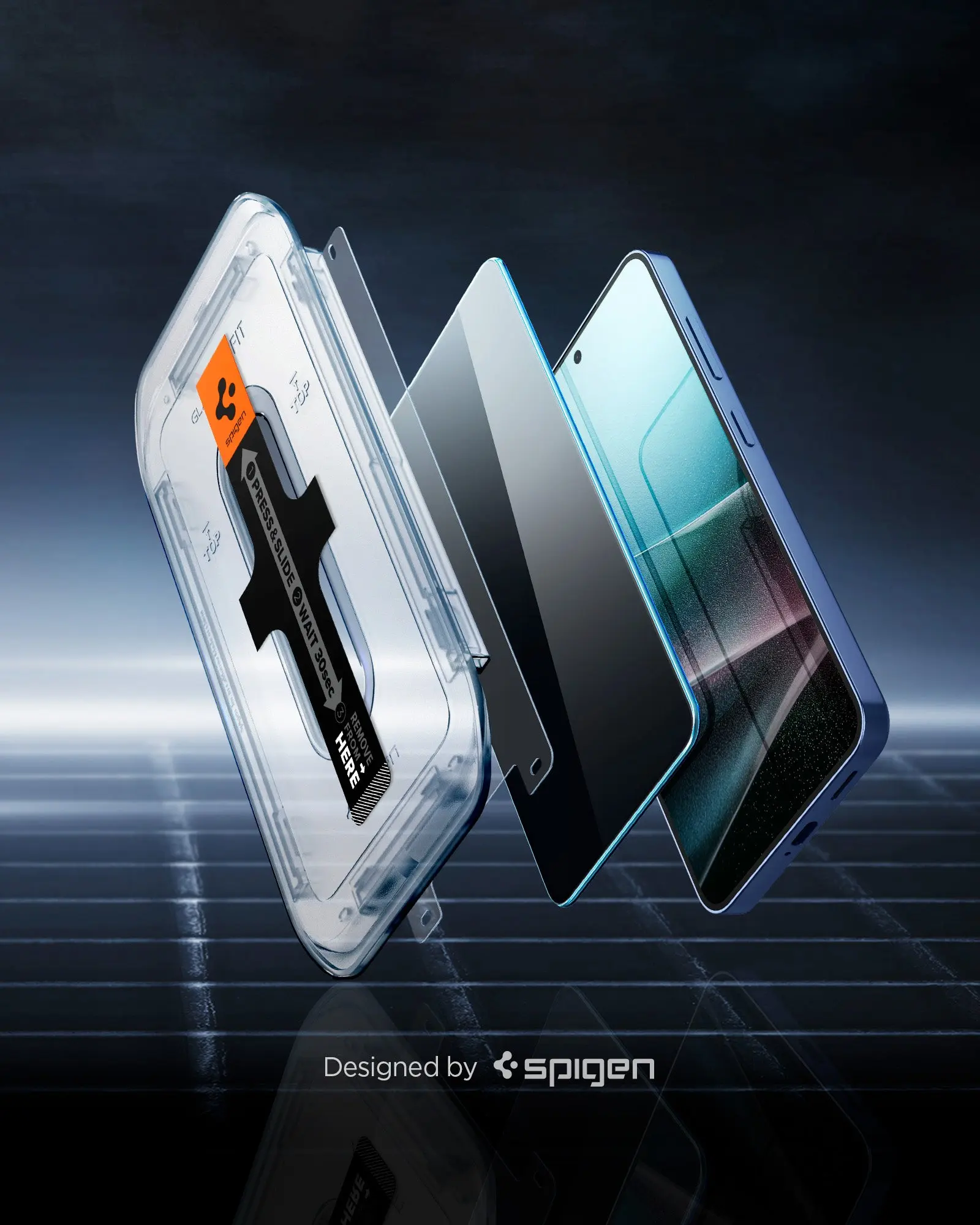 [2 Pack] Samsung S25 / S24 Privacy Screen Protector Glas.tR EZ Fit - Image 3
