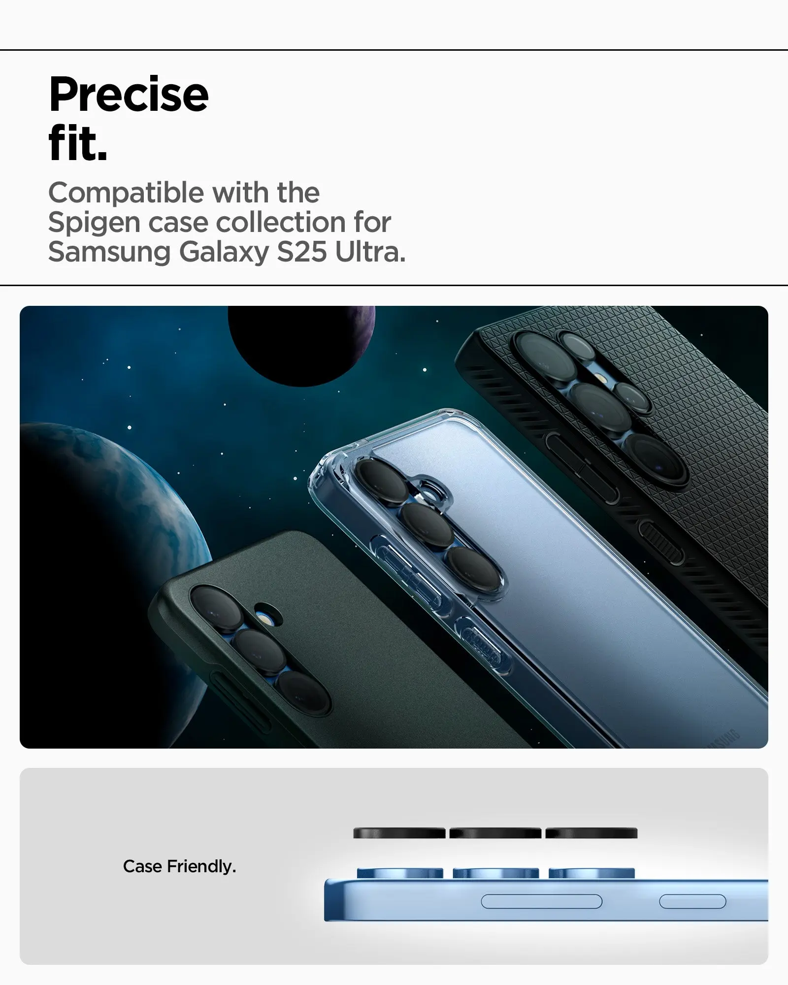 [2 Pack] Samsung S25 Ultra Camera Lens Protector EZ Fit Optik Pro HD - Image 7