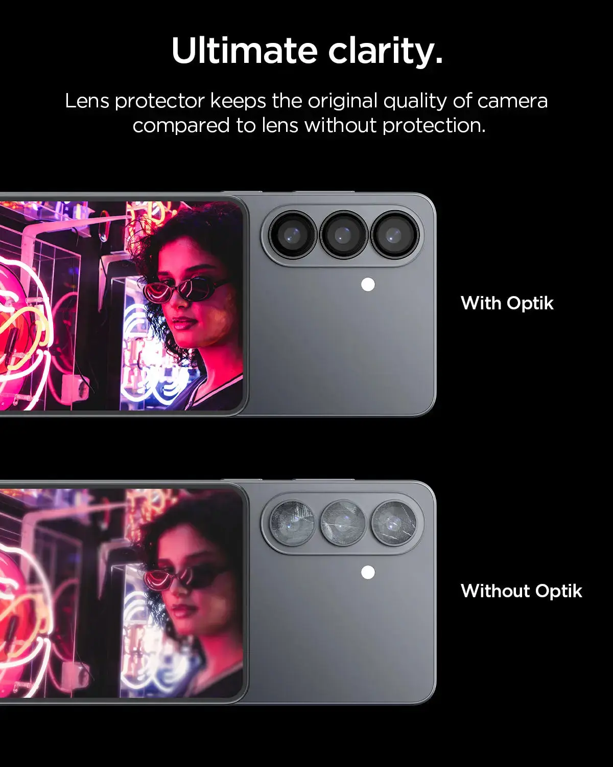 [2 Pack] Samsung S26+ Camera Lens Protector 6.7" EZ Fit Optik Pro - Image 7
