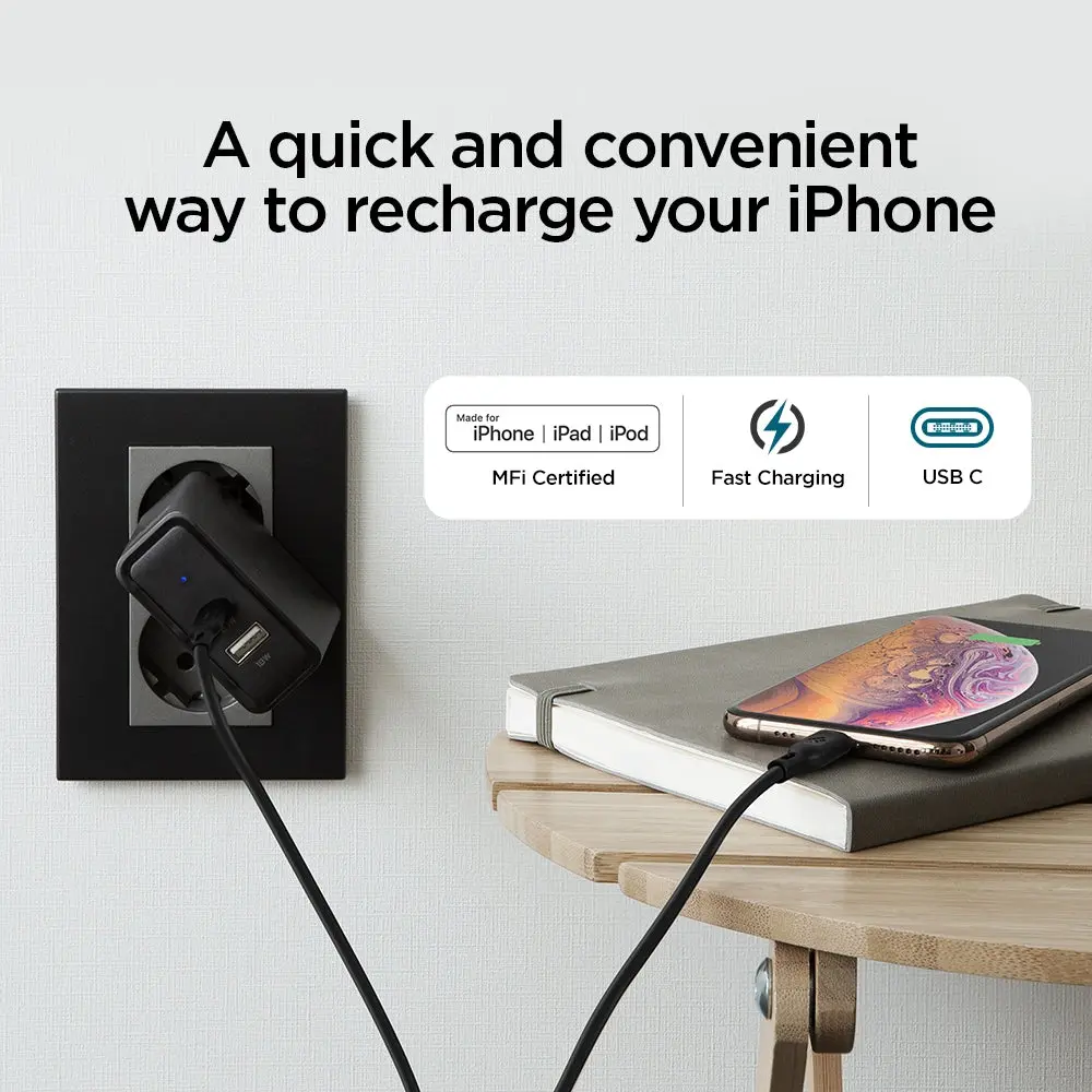 [2 Pack] DuraSync USB C to Lightning Cable (1m) - Image 3