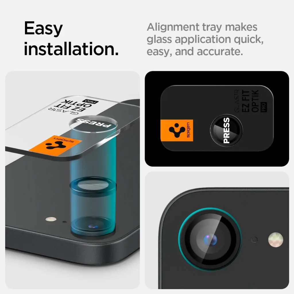 [2 Pack] iPhone 17e (2026) / iPhone 16e Camera Lens Protector EZ Fit Optik Pro - Image 4