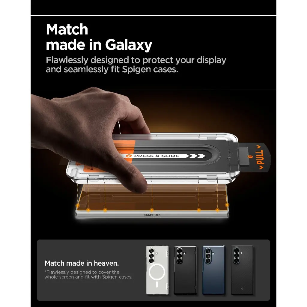 [2 Pack] Galaxy Z Fold 7 Tempered Glass Glas.tR EZ Fit Pro HD - Image 4