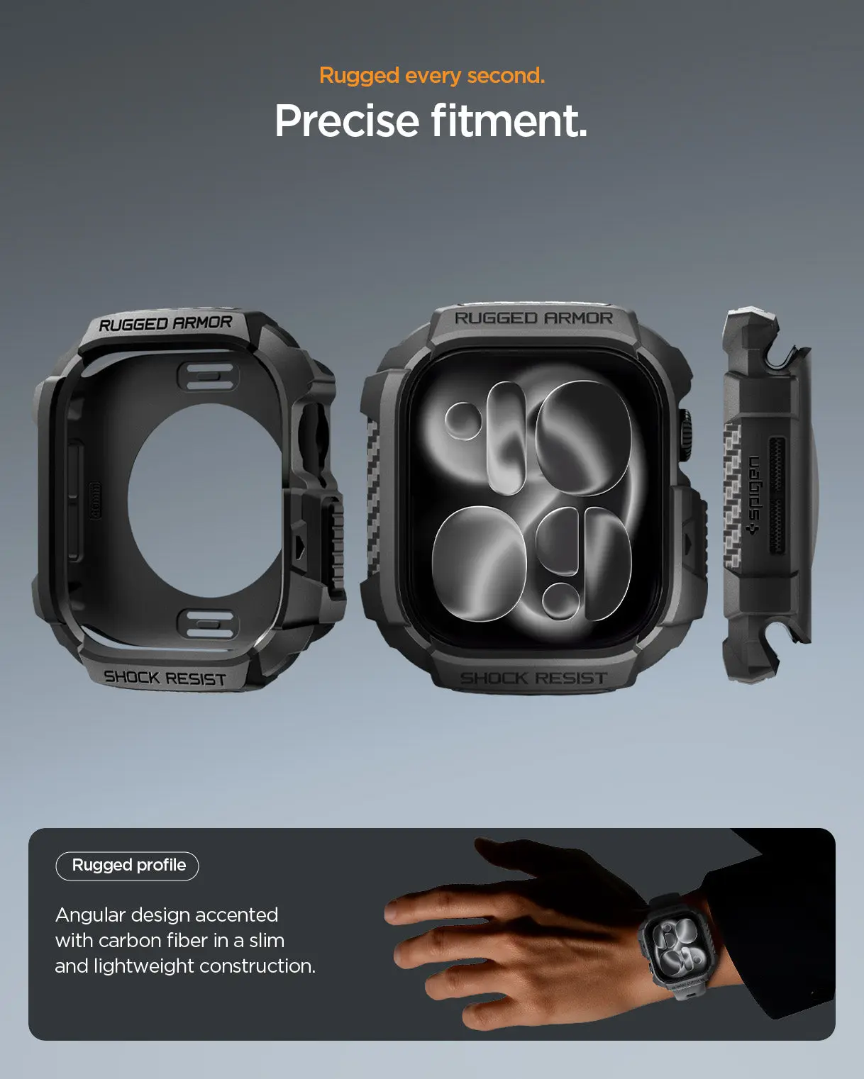 Apple Watch Case Series 11 / 10 (46mm) Rugged Armor 2 - Image 4