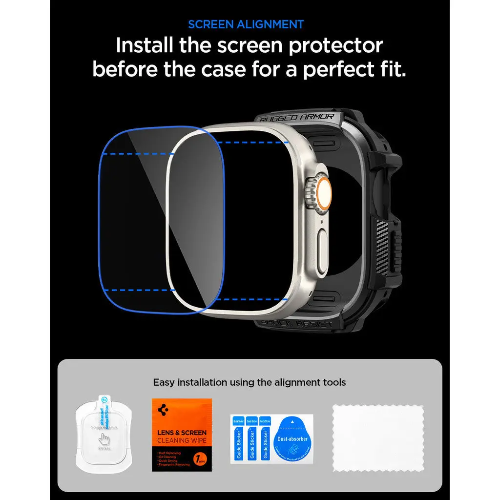 Apple Watch Ultra 3 / 2 / 1 (49mm) Case Rugged Armor + Screen Protector - Image 4