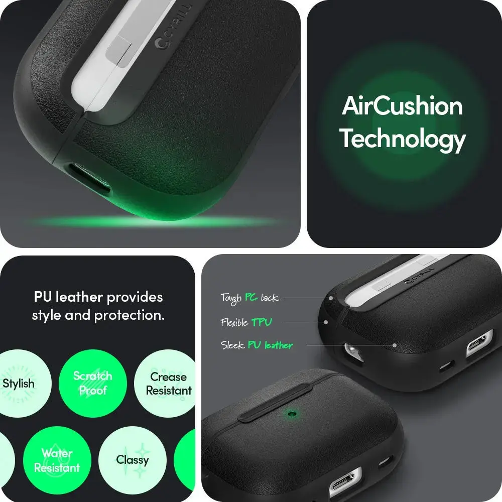 Cyrill Apple AirPods Pro 2 Case (2023/2022) Kajuk Black - Image 3