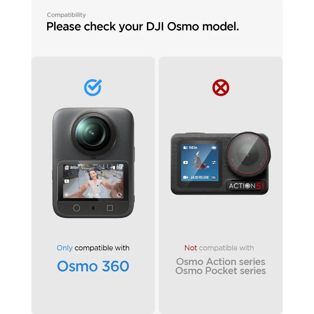 DJI Osmo 360 Screen Protector Glas.tR Slim - Image 2