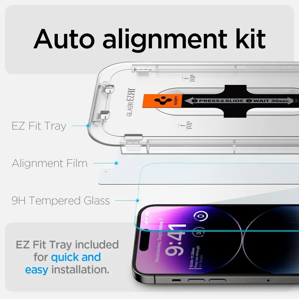 [2 Pack] iPhone 17 / 16 / 15 / 14 / 13 / 12 / 11 Series EZ Fit Screen Protector - Image 5