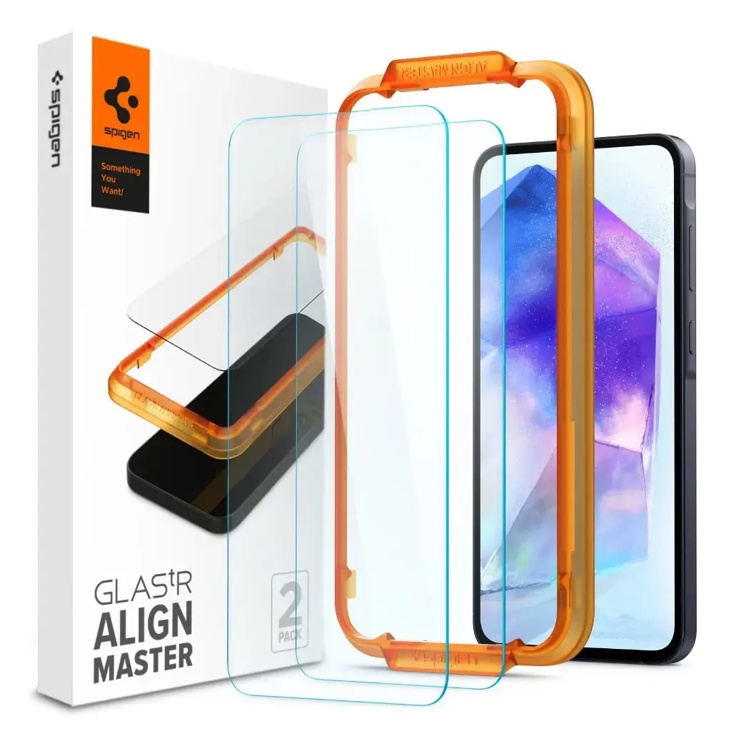 [2 Pack] Galaxy A55 Screen Protector AlignMaster Glas.tR - Image 3