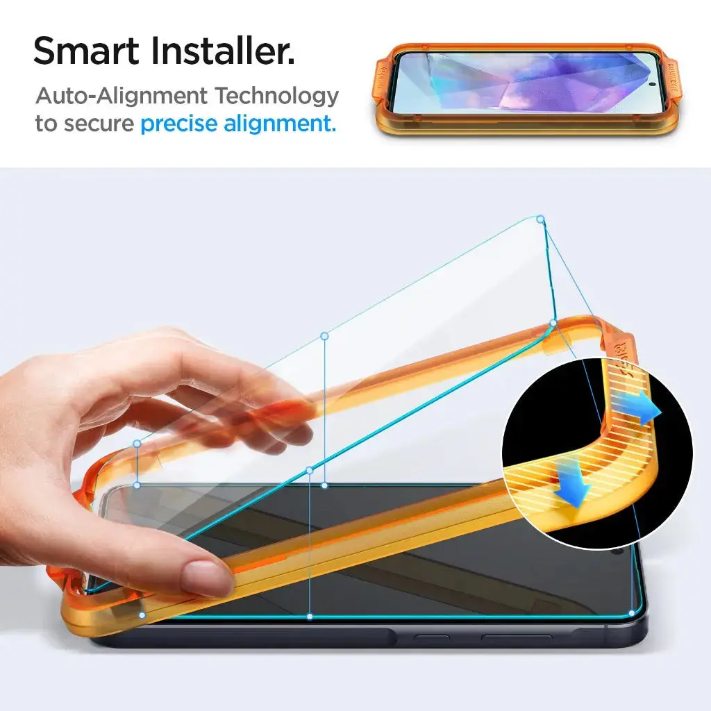 [2 Pack] Galaxy A55 Screen Protector AlignMaster Glas.tR - Image 4