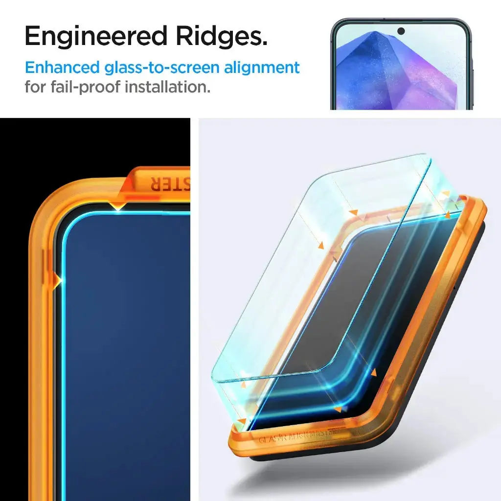 [2 Pack] Galaxy A55 Screen Protector AlignMaster Glas.tR - Image 5