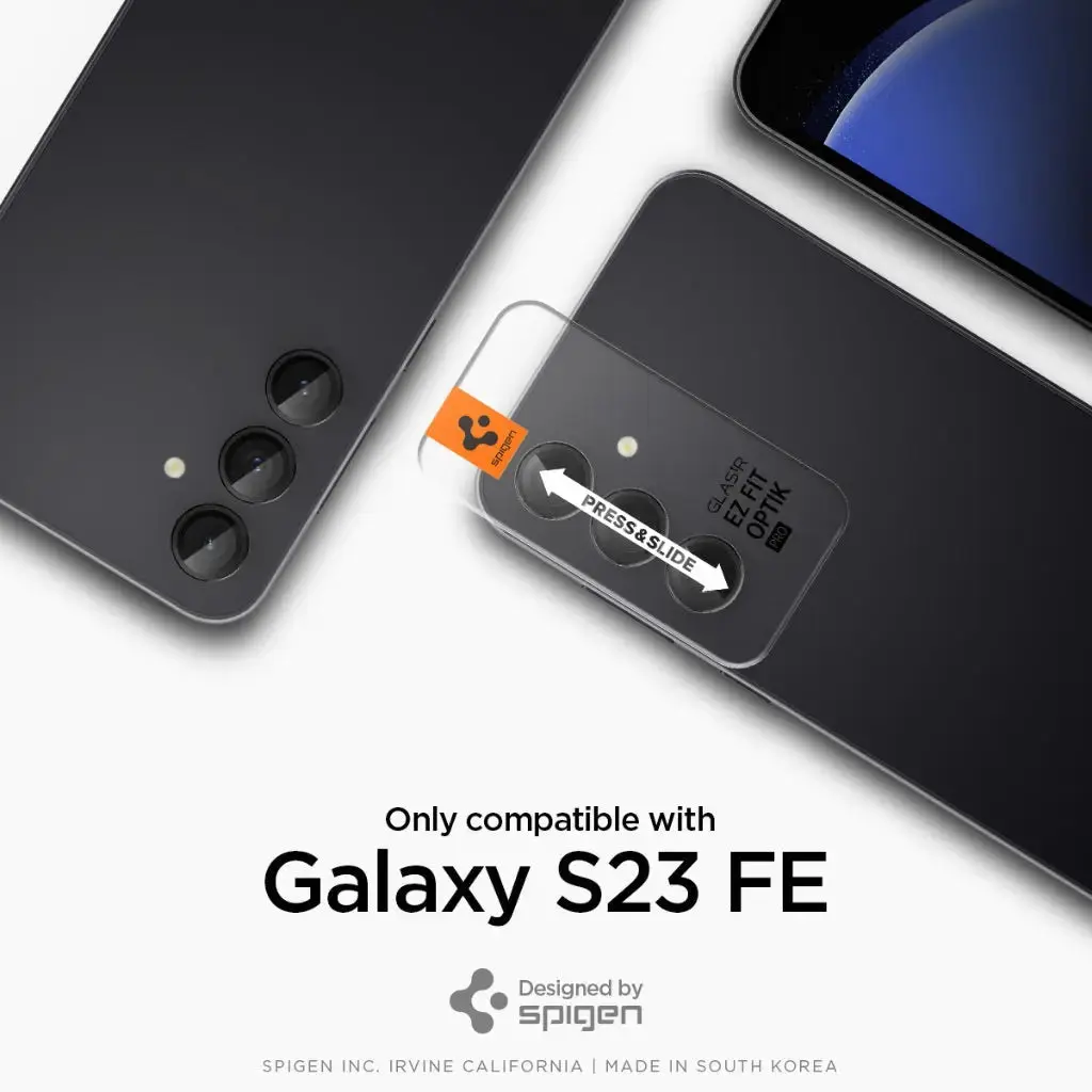 [2 Pack] Galaxy S23 FE Camera Lens Protector EZ Fit Optik Pro - Image 2