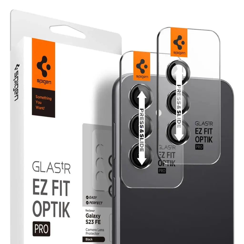 [2 Pack] Galaxy S23 FE Camera Lens Protector EZ Fit Optik Pro - Image 3