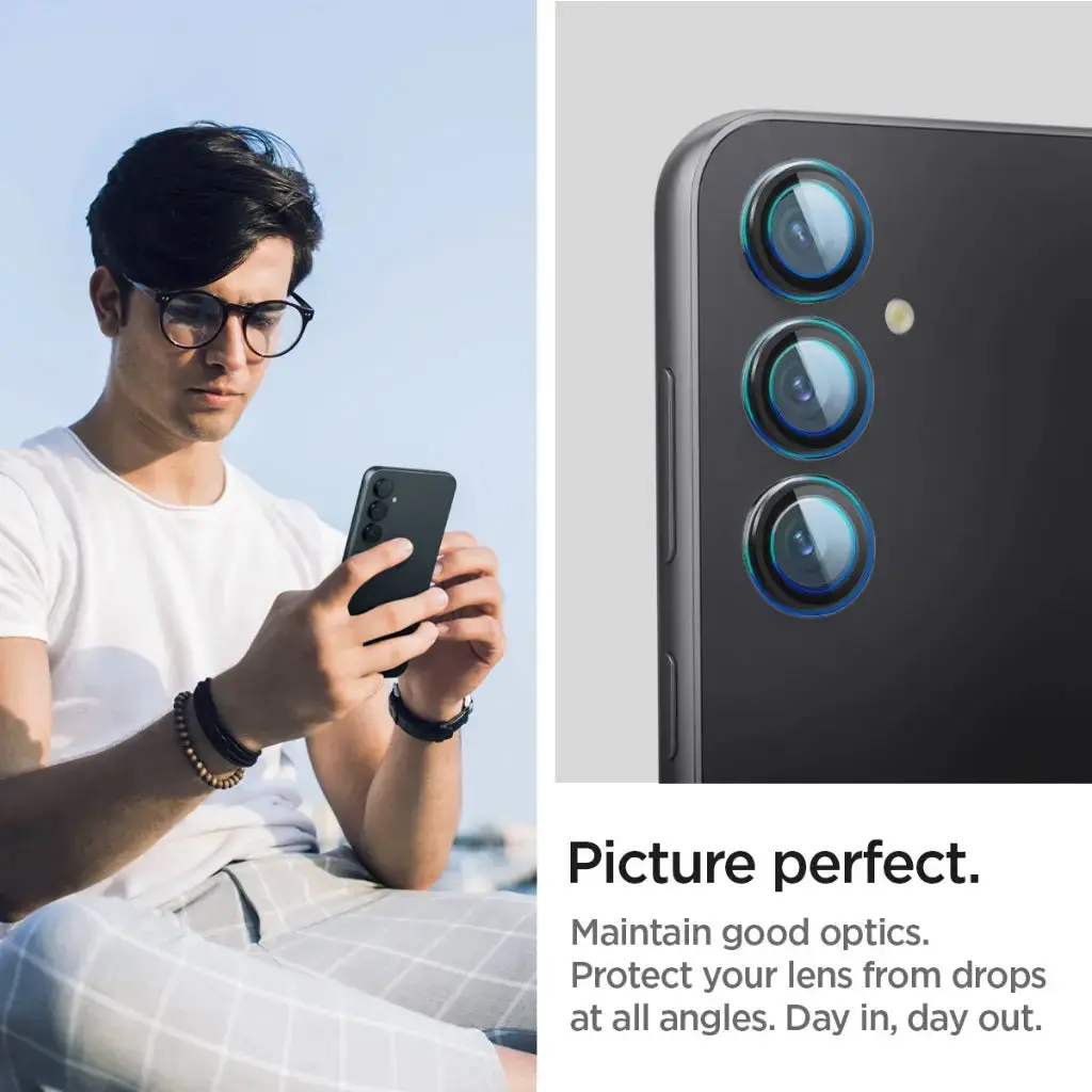 [2 Pack] Galaxy S23 FE Camera Lens Protector EZ Fit Optik Pro - Image 4
