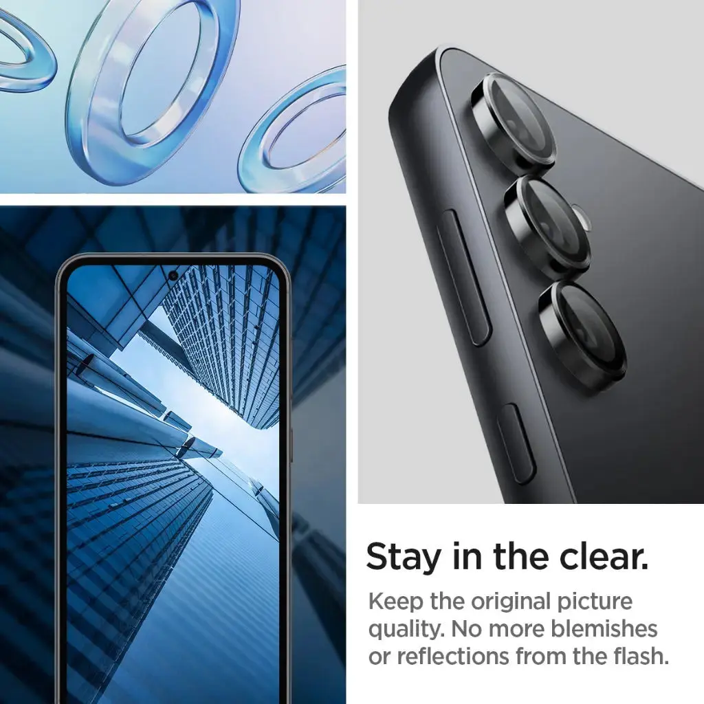 [2 Pack] Galaxy S23 FE Camera Lens Protector EZ Fit Optik Pro - Image 5