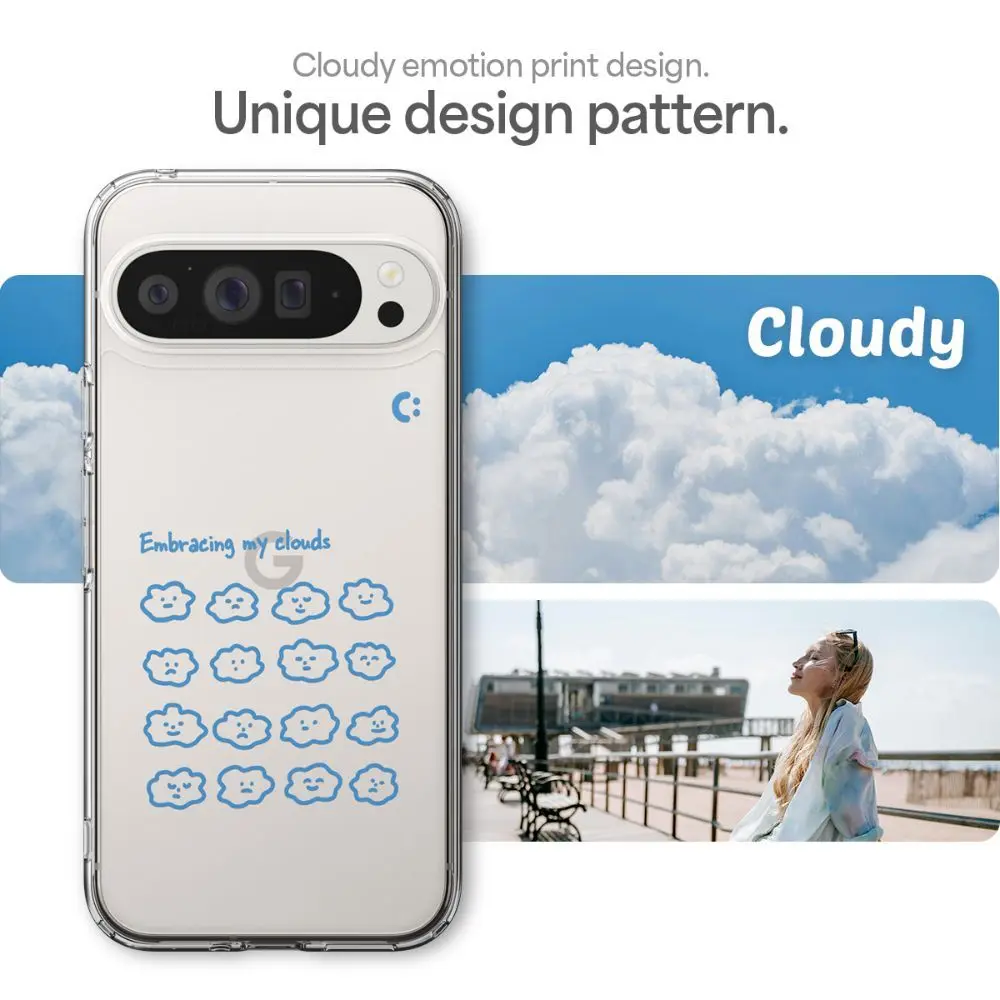 Google Pixel 9 Pro XL Case Ultra Hybrid Cloudy - Image 3
