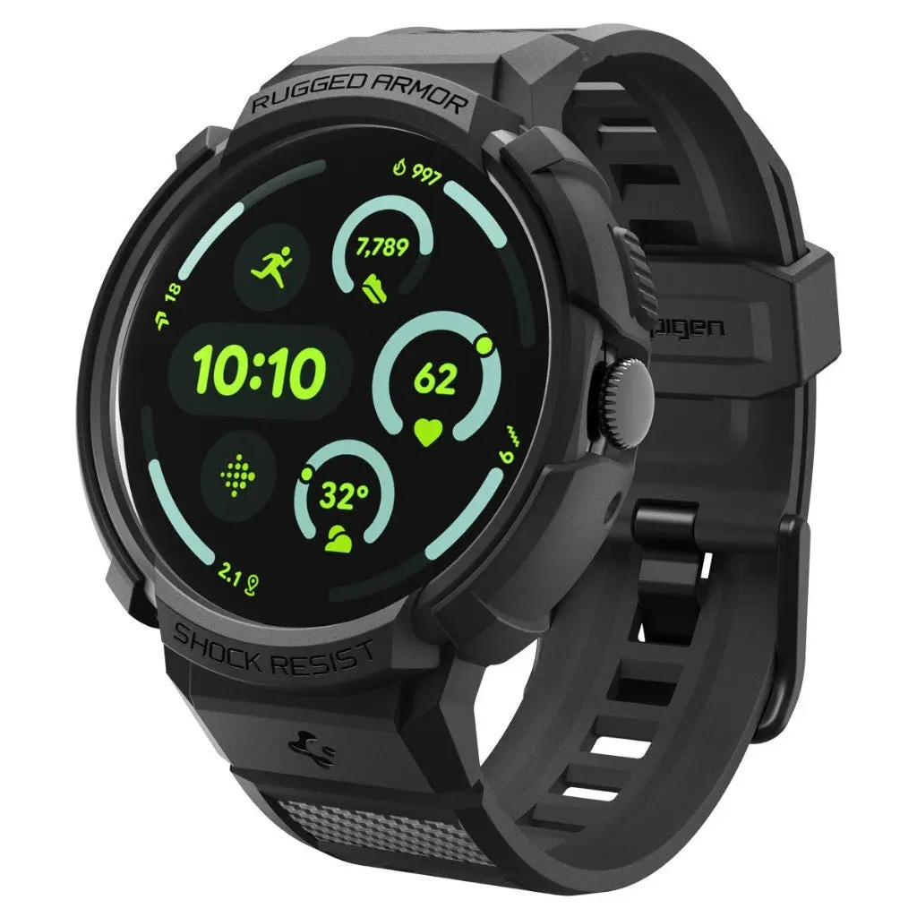 Google Pixel Watch 4 Case (45mm) Rugged Armor Pro with Charger Stand - Image 8