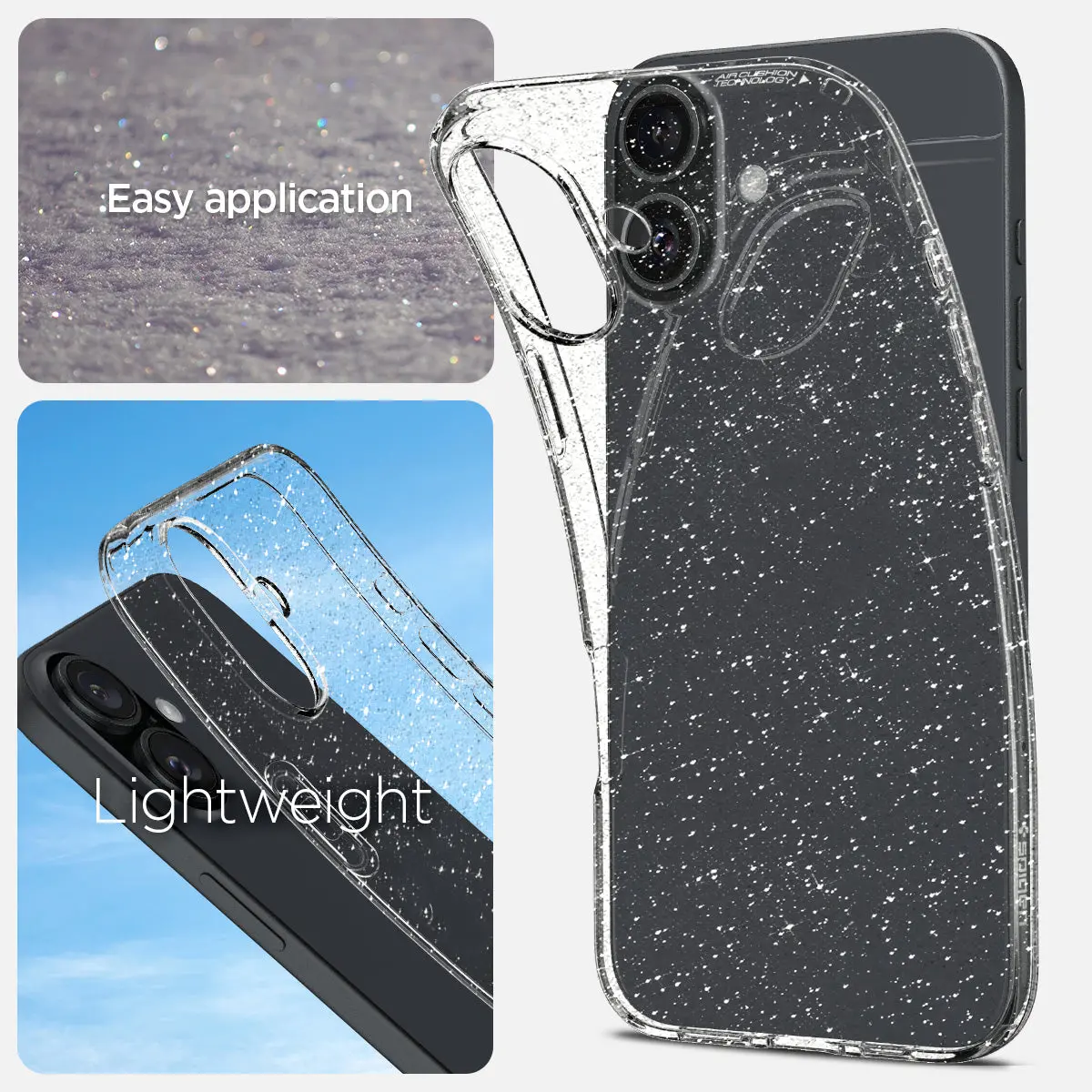 iPhone 16 Plus Case Liquid Crystal Glitter - Image 5