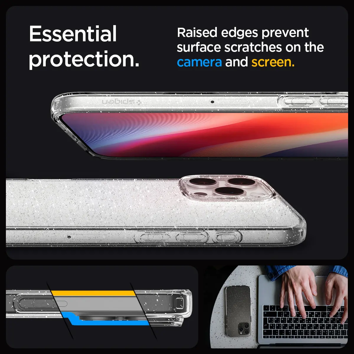iPhone 16 Pro Max Case Liquid Crystal Glitter - Image 6