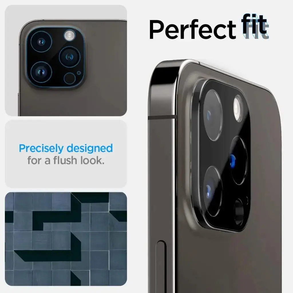 [2 Pack] iPhone 16 Pro Max / 16 Pro / 15 Pro Max / 15 Pro / 14 Pro Max / 14 Pro Camera Lens Protector - Image 7