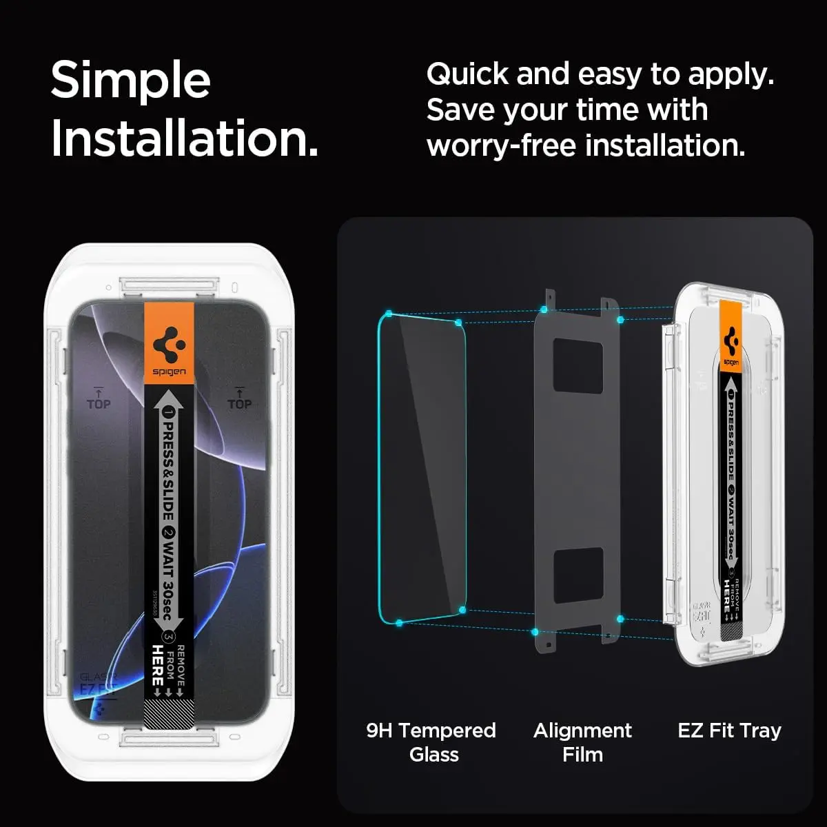 [1 Pack] iPhone 16 Pro Max Privacy Tempered Glass EZ Fit - Image 7