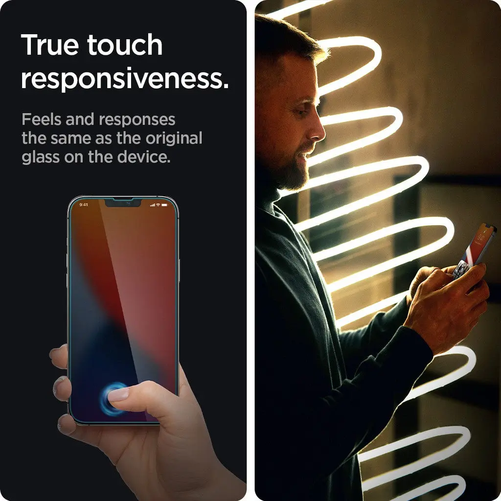 [2 Pack] iPhone 17e (2026) / iPhone 16e / 14 / 13 Pro / 13 Privacy Screen Protector Glas.tR EZ Fit - Image 7