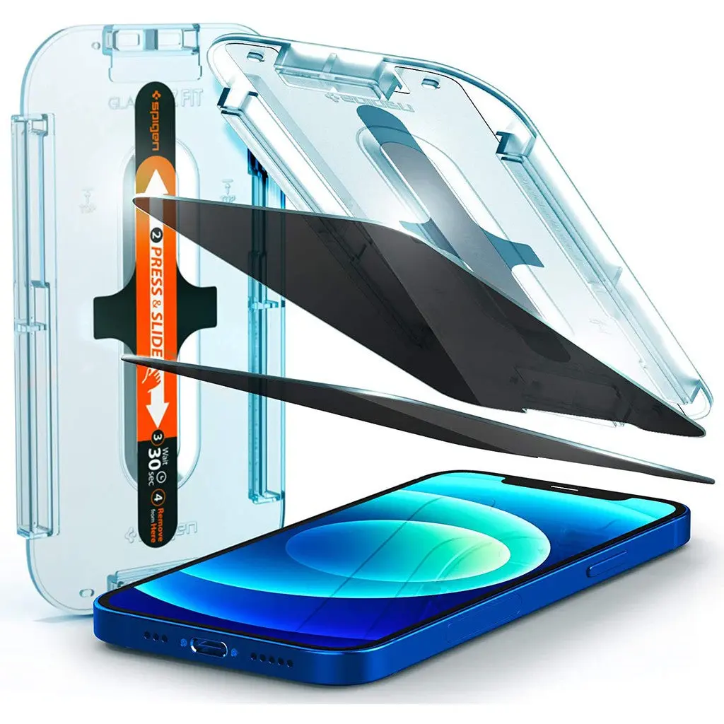 [2 Pack] iPhone 17e (2026) / iPhone 16e / 14 / 13 Pro / 13 Privacy Screen Protector Glas.tR EZ Fit - Image 8