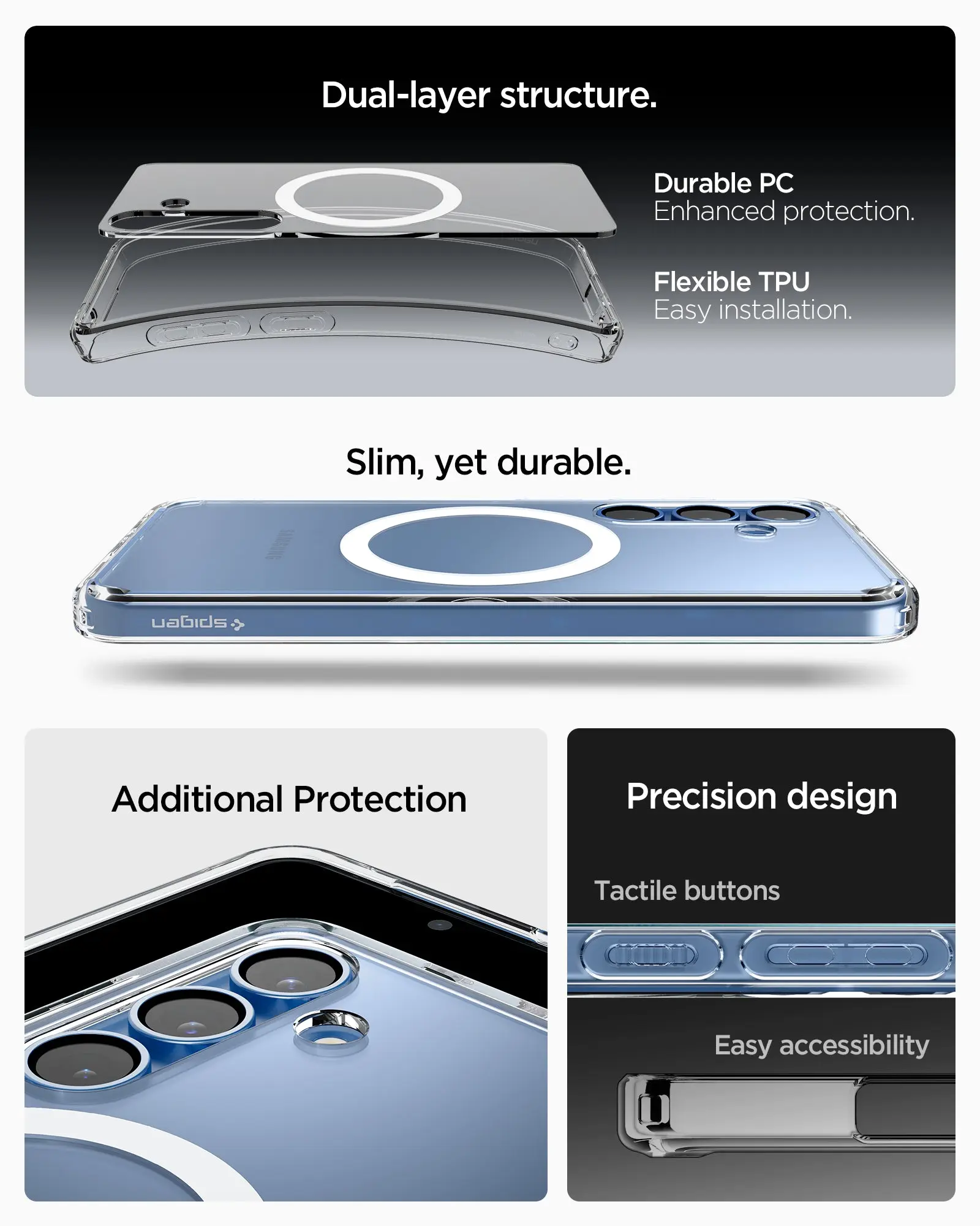 Samsung S25 Case Ultra Hybrid MagFit / Crystal Hybrid MagFit - Image 6