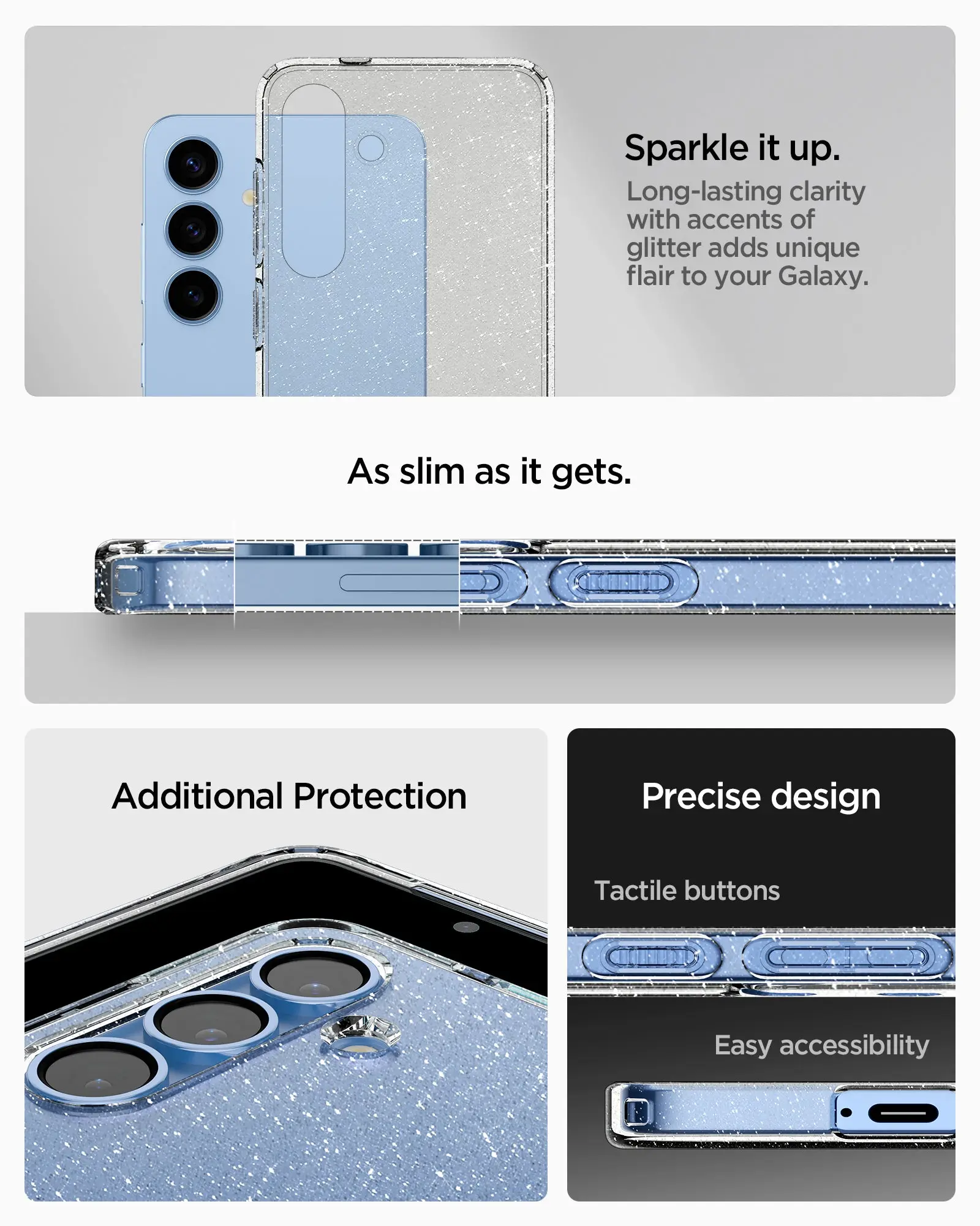 Samsung S25+ Case Liquid Crystal Glitter - Image 7