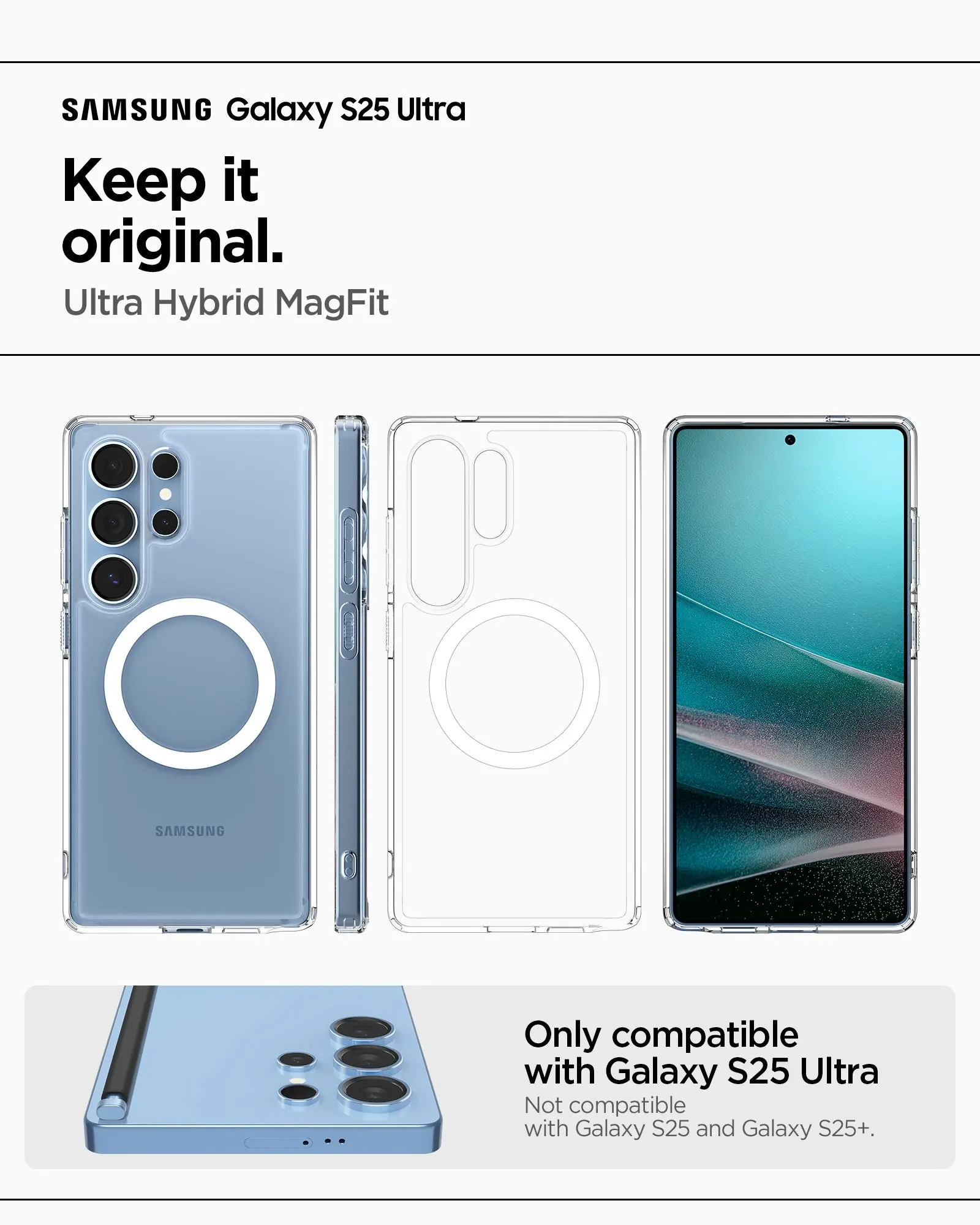 Samsung S25 Ultra Case Ultra Hybrid MagFit / Crystal Hybrid MagFit - Image 2