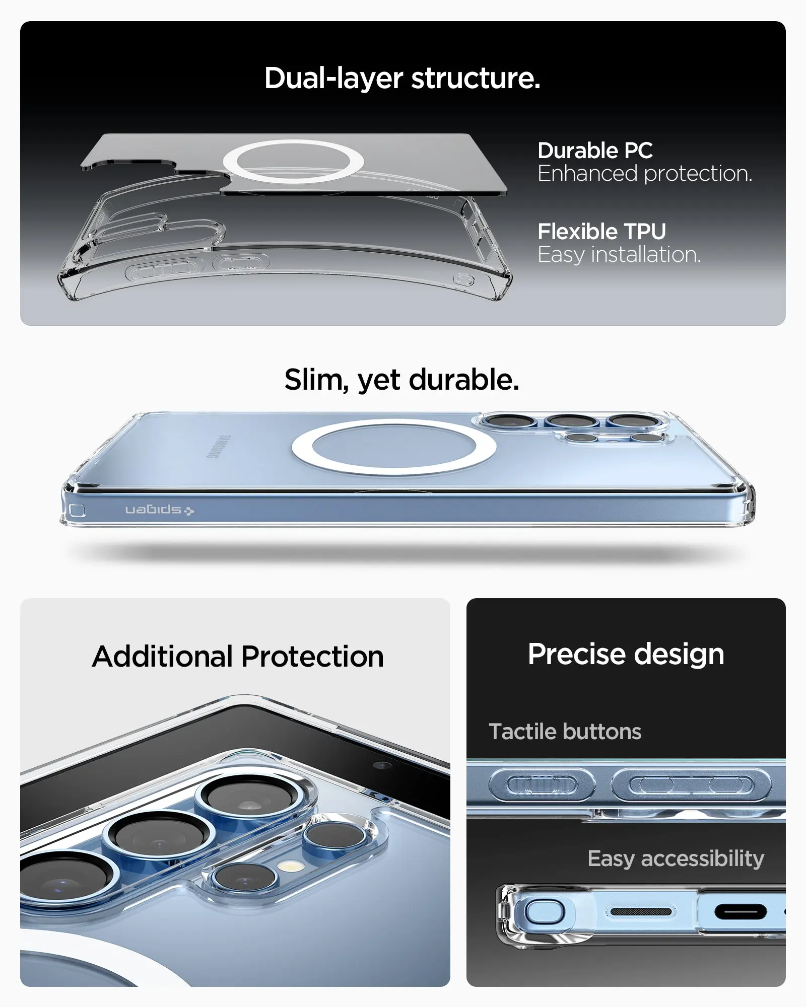 Samsung S25 Ultra Case Ultra Hybrid MagFit / Crystal Hybrid MagFit - Image 7