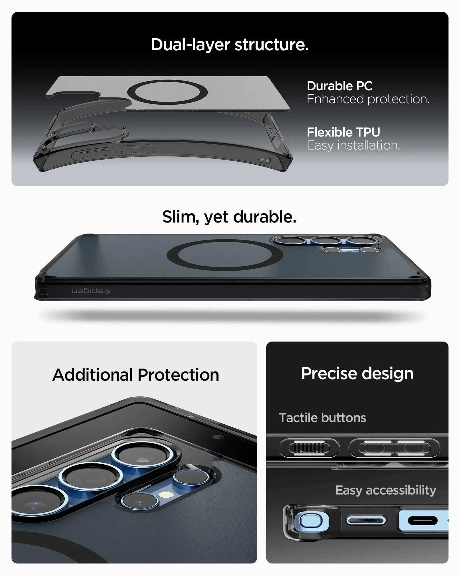 Samsung S25 Ultra Case Ultra Hybrid MagFit Frost - Image 6