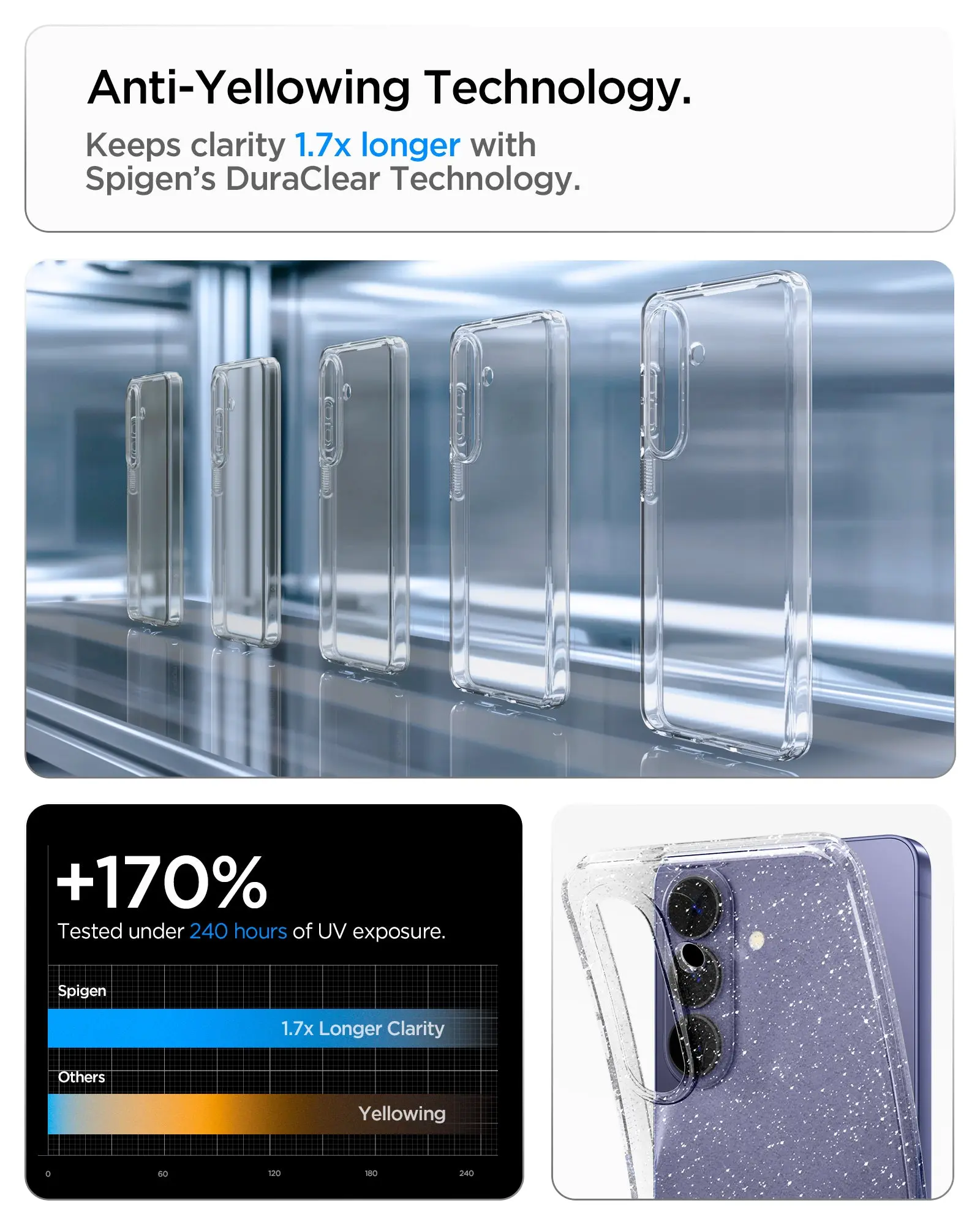 Samsung S26+ Case 6.7" Liquid Crystal Glitter - Image 3