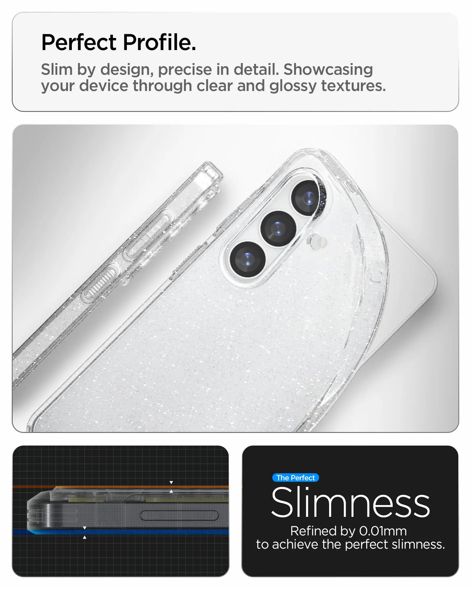 Samsung S26+ Case 6.7" Liquid Crystal Glitter - Image 5