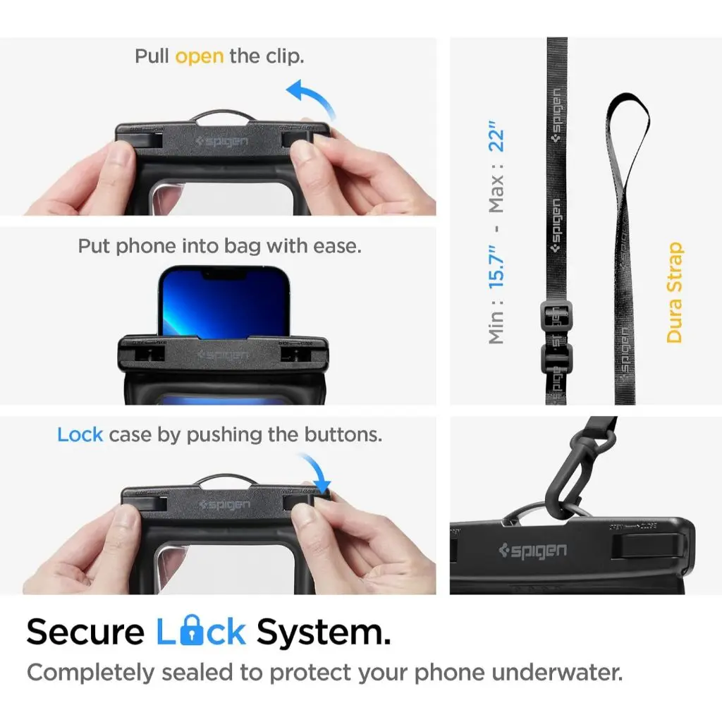 [Set of 2] Aqua Shield Waterproof Waist Bag + Waterproof Phone Pouch A621 - Image 5