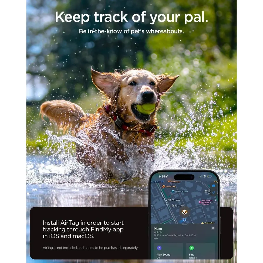 AirTag 2 / AirTag Case Tough Armor IP Waterproof Pet Collar Cover - Image 7