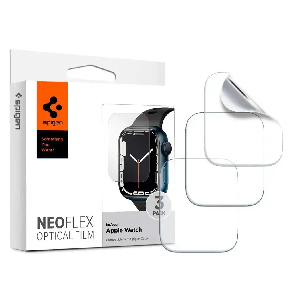 [Front 3 pcs] Apple Watch Screen Protector (45mm / 44mm) Neo Flex Film - Image 3