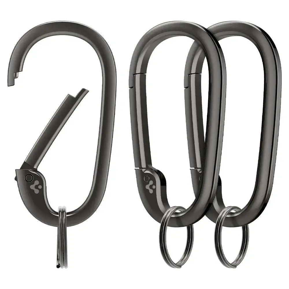 [3 Pack] Carabiner Clips D Ring Spring Snap Hook - Image 8