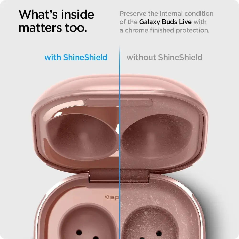 [2 Pack] Galaxy Buds Live Shine Shield Metal Silver Sticker - Image 8