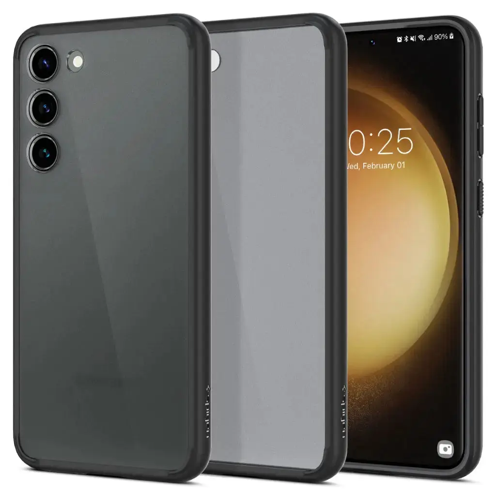 Galaxy S23 Case Ultra Hybrid Frost Black Matte - Image 8
