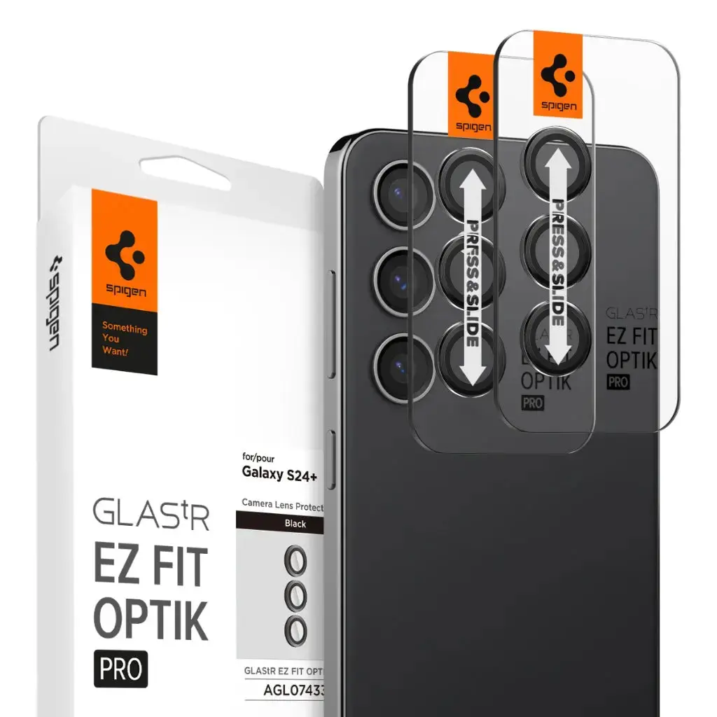 [2 Pack] Galaxy S24 Plus Camera Lens Protector EZ Fit Optik Pro - Image 3