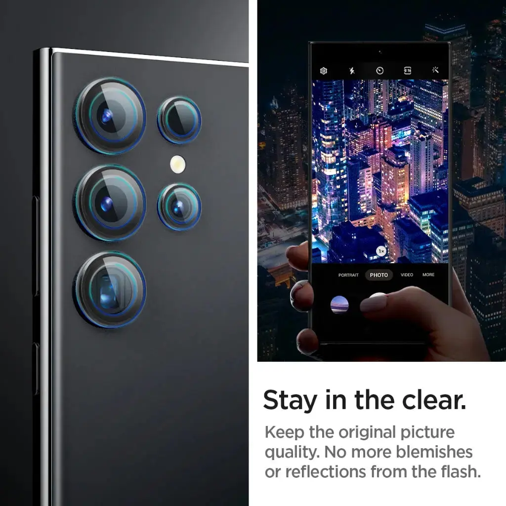[2 Pack] Galaxy S24 Ultra Camera Lens Protector EZ Fit Optik Pro - Image 5