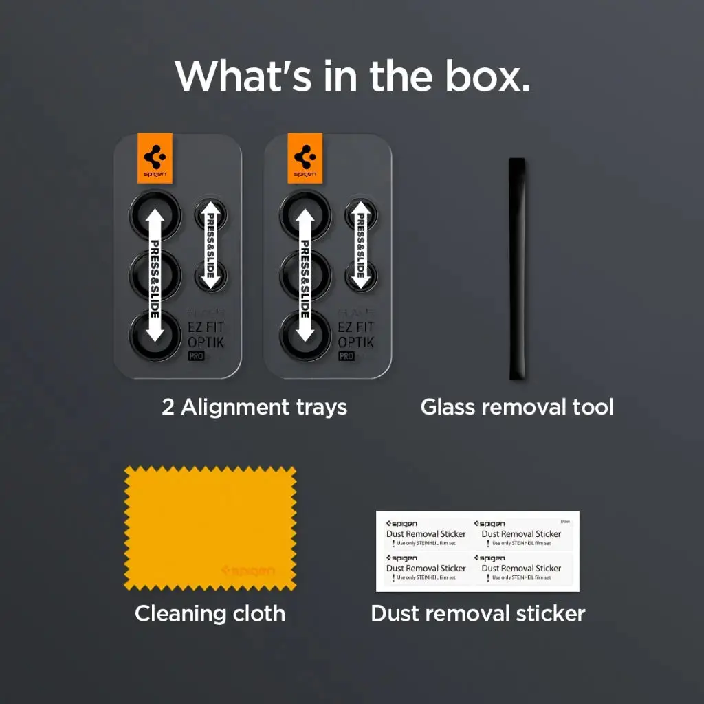 [2 Pack] Galaxy S24 Ultra Camera Lens Protector EZ Fit Optik Pro - Image 8