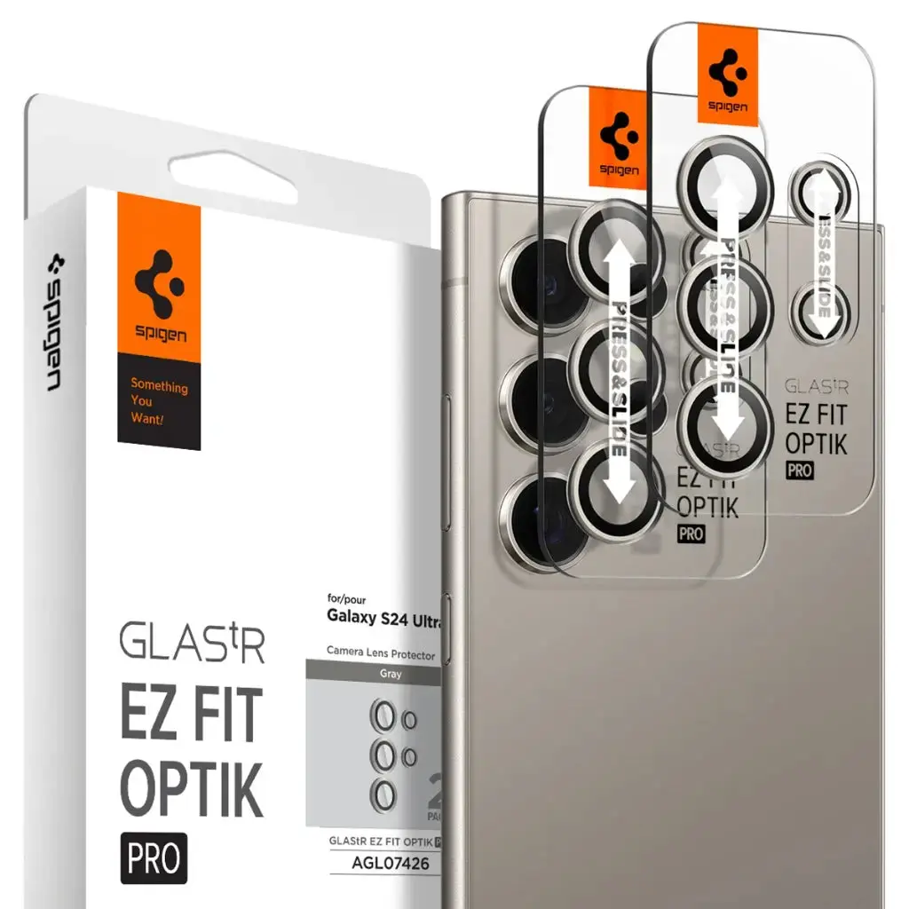 [2 Pack] Galaxy S24 Ultra Camera Lens Protector EZ Fit Optik Pro - Image 9