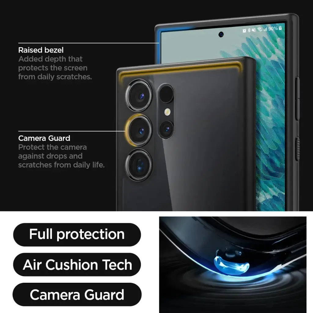 Galaxy S24 Ultra Case Ultra Hybrid Frost Black - Image 5